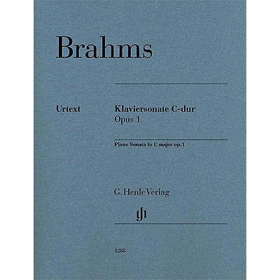 G. Henle Verlag Piano Sonata C Major Op. 1 Henle Music Folios Series Softcover Composed by Johannes Brahms