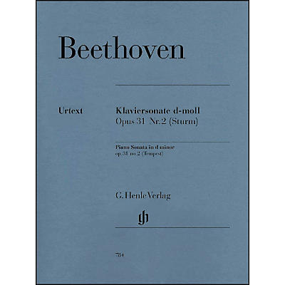 G. Henle Verlag Piano Sonata No. 17 in D Minor Op. 31 Tempest Sonata By Beethoven