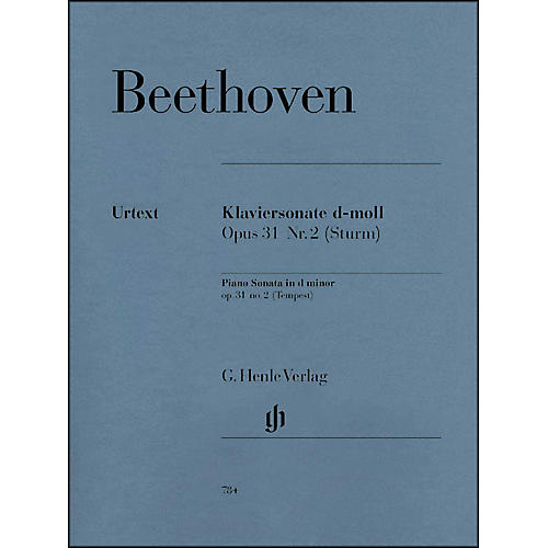 G. Henle Verlag Piano Sonata No. 17 in D Minor Op. 31 Tempest Sonata By Beethoven