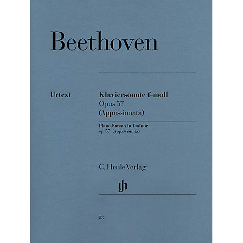 G. Henle Verlag Piano Sonata No. 23 in F Minor Op. 57 (Appassionata) Henle Music Folios Series Softcover