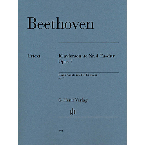 G. Henle Verlag Piano Sonata No. 4 in E-Flat Major, Op. 7 by Beethoven - Henle Urtext Edition