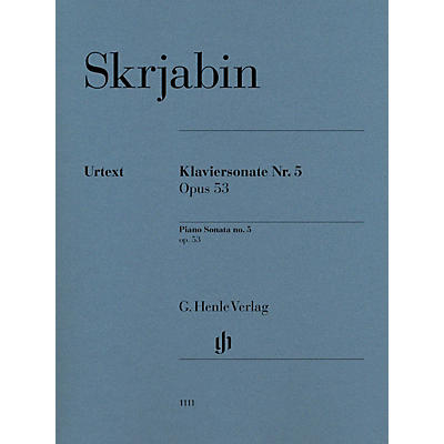 G. Henle Verlag Piano Sonata No. 5, Op. 53 Henle Music Softcover by Scriabin Edited by Valentina Rubcova