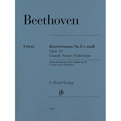 G. Henle Verlag Piano Sonata No. 8 in C Minor, Op. 13 (Grande Sonata Pathétique) by Beethoven