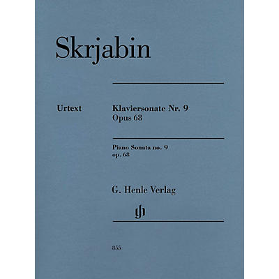 G. Henle Verlag Piano Sonata No. 9, Op. 68 Henle Music Folios Softcover by Scriabin Edited by Valentina Rubcova