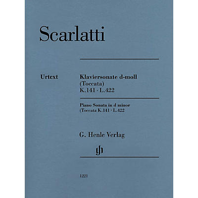 G. Henle Verlag Piano Sonata in D Minor (Toccata) K. 141, L. 422 Henle Music Softcover by Scarlatti Edited by Johnsson