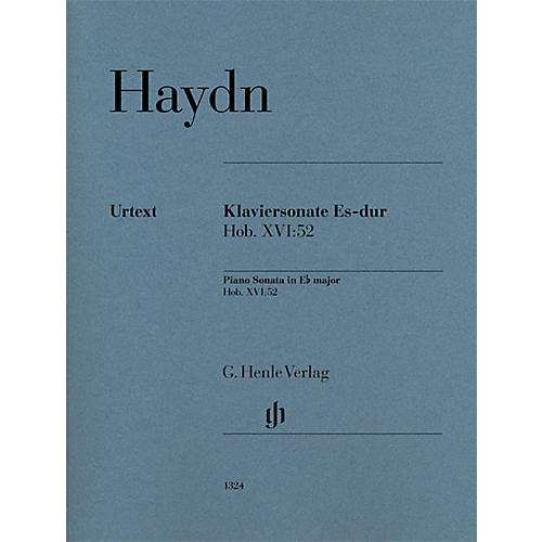 Piano Sonata in E-flat Major, Hob. XVI:52 Henle Music Folios Series Softcover