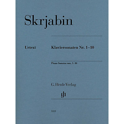 G. Henle Verlag Piano Sonatas Nos. 1-10 by Scriabin