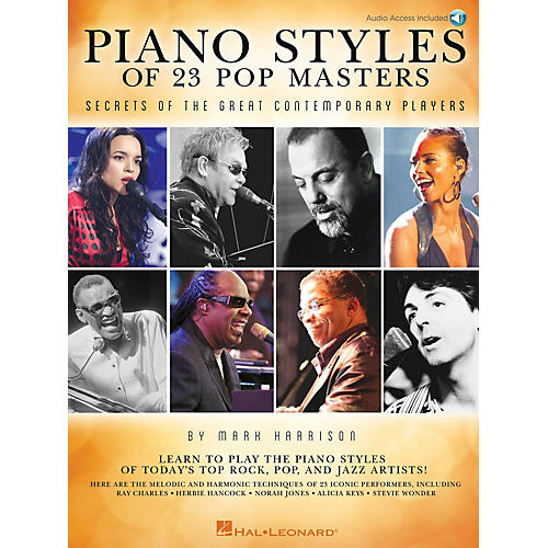 Piano Styles of 23 Pop Masters Keyboard Instruction Series Softcover with CD Written by Mark Harrison