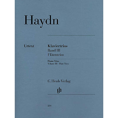 G. Henle Verlag Piano Trios - Volume III: Flute Trios Henle Music Folios Series Softcover Composed by Franz Joseph Haydn