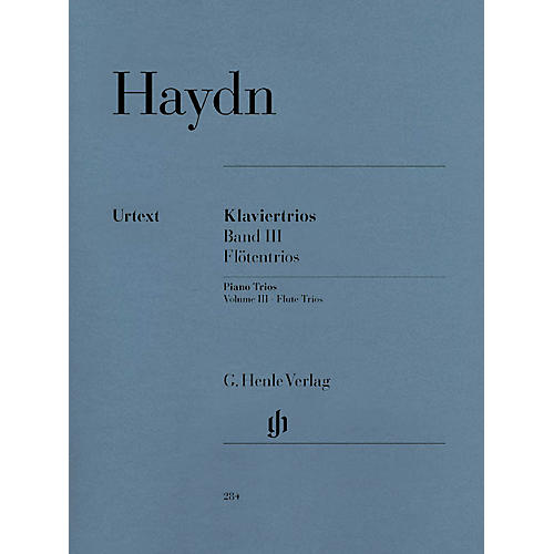 G. Henle Verlag Piano Trios - Volume III: Flute Trios Henle Music Folios Series Softcover Composed by Franz Joseph Haydn