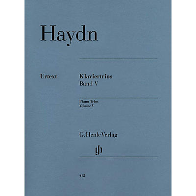 G. Henle Verlag Piano Trios - Volume V (for piano, violin, and cello) Henle Music Folios Series Softcover by Joseph Haydn