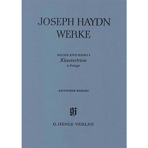 G. Henle Verlag Piano Trios, 1st Volume Henle Edition Series Softcover