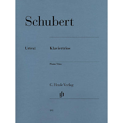 G. Henle Verlag Piano Trios Henle Music Folios Series Softcover Composed by Franz Schubert