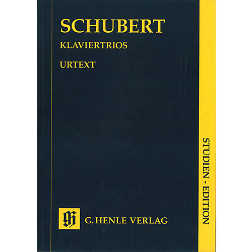 G. Henle Verlag Piano Trios (Study Score) Henle Study Scores Series Softcover Composed by Franz Schubert