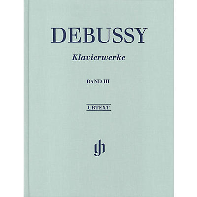 G. Henle Verlag Piano Works Henle Music Folios Hardcover Composed by Claude Debussy Edited by Ernst-Günter Heinemann