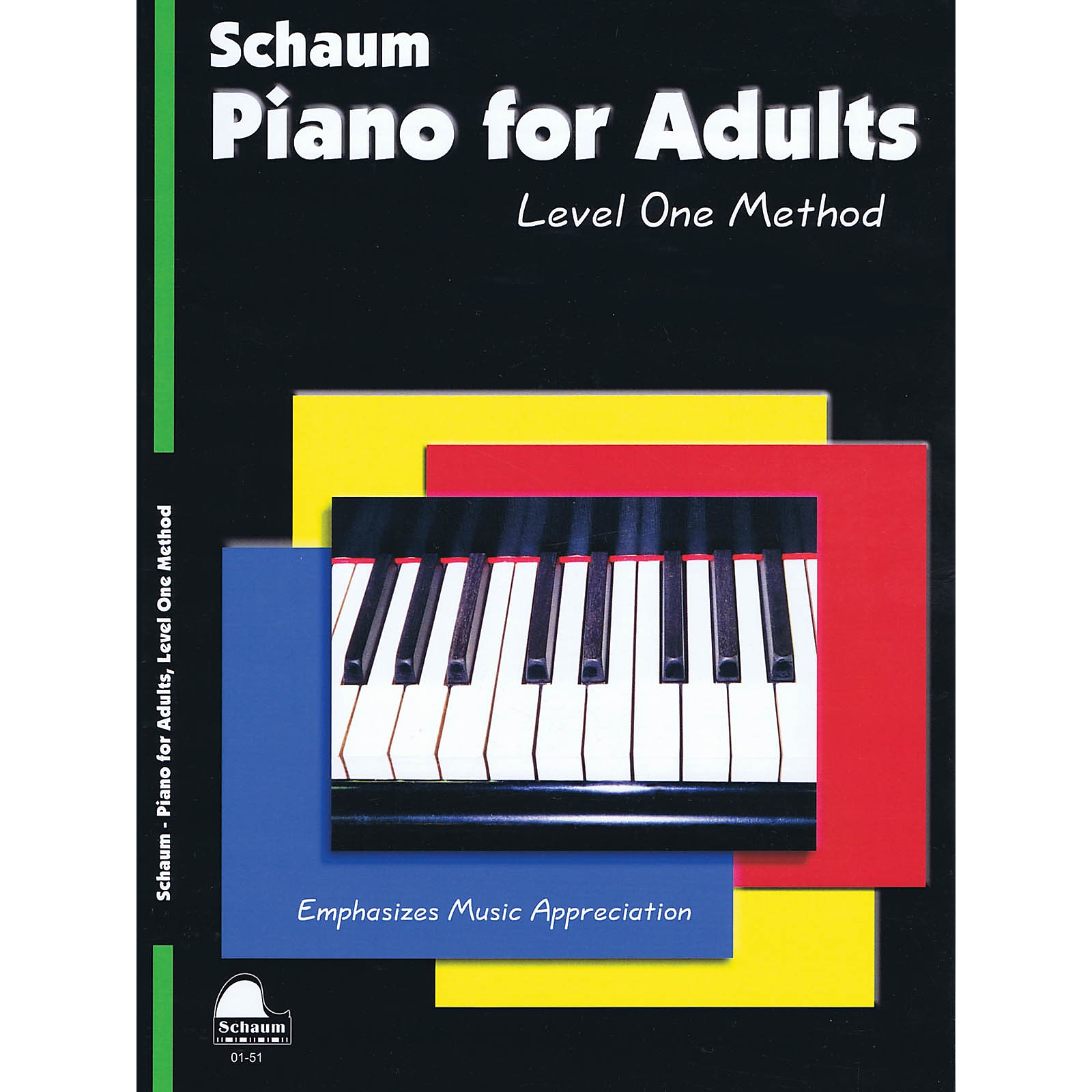SCHAUM Piano for Adults (Level 1 Elem Level) Educational Piano Book by Wesley Schaum Musician