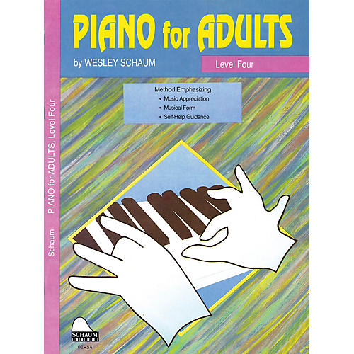 SCHAUM Piano for Adults (Level 4 Inter Level) Educational Piano Book by Wesley Schaum