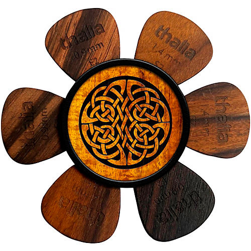 Thalia Pick Puck Pick Holder Hawaiian Koa Celtic Knot