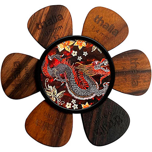 Thalia Pick Puck Pick Holder Kentucky Bourbon with Lucky Dragon