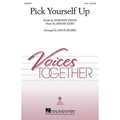 Hal Leonard Pick Yourself Up 2-Part arranged by Steve Zegree