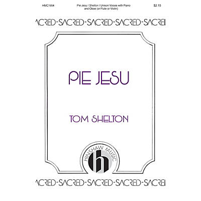 Hinshaw Music Pie Jesu UNIS arranged by Tom Shelton
