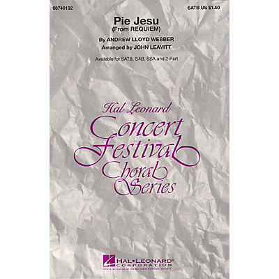 Hal Leonard Pie Jesu (from Requiem) SATB arranged by John Leavitt
