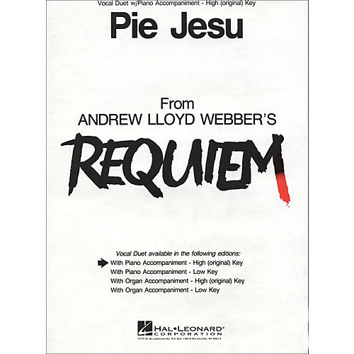 Hal Leonard Pie Jesu (from Requiem)