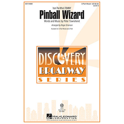 Hal Leonard Pinball Wizard (Discovery Level 3 2-Part) 2-Part by The Who Arranged by Roger Emerson