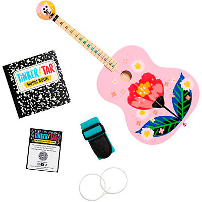 Tinker Tar Pink Floral Acoustic Guitar