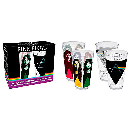 Pink Floyd Dark Side of the Moon Pint Glasses 2-Pack