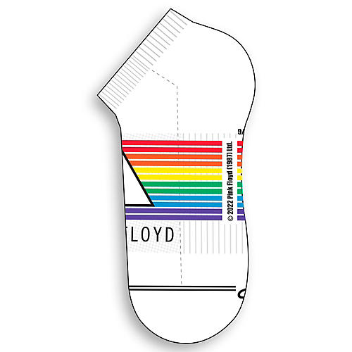 Perri's Pink Floyd The Dark Side Of The Moon Liner Socks White/Multicolor
