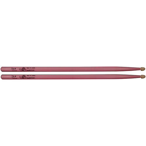 Los Cabos Drumsticks Pink White Hickory Drum Sticks 5A