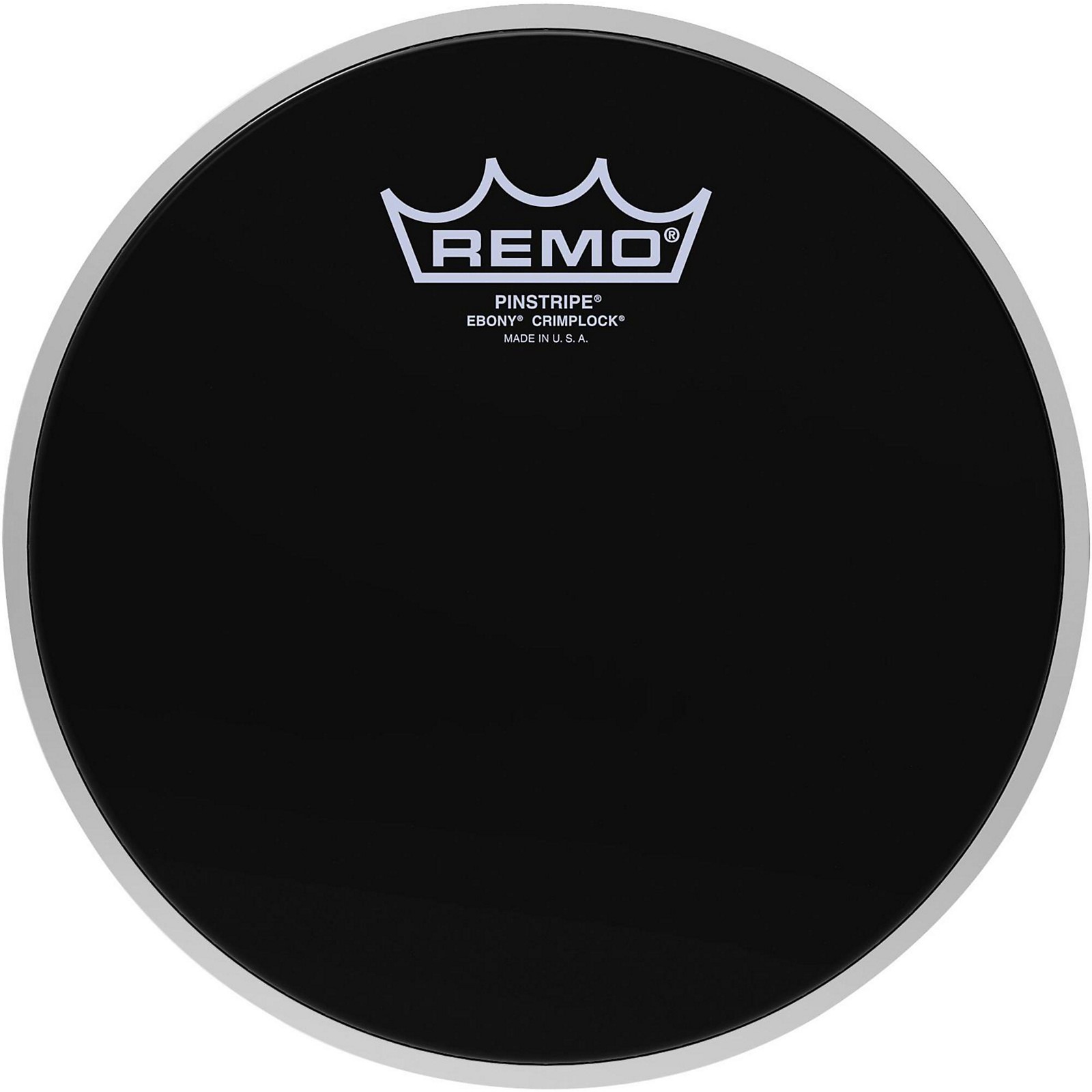 Remo Pinstripe Ebony Crimplock Drum Head 8 in. Musician's Friend