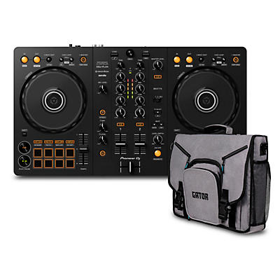 Pioneer DJ Pioneer DJ DDJ-FLX4 and Gator G-Club Messenger Bag Bundle
