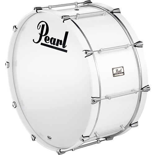 Pearl Pipe Band Bass Drum with Tube Lugs #109 Arctic White 28x12