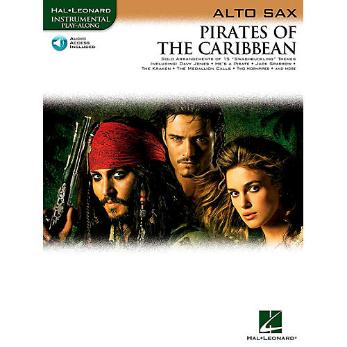 Pirates Of The Caribbean for Alto Sax Instrumental Play-Along Book/Audio Online