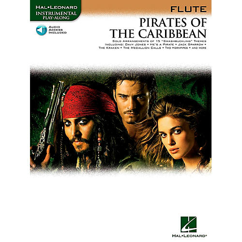 Pirates Of The Caribbean for Flute Instrumental Play-Along Book/Audio Online
