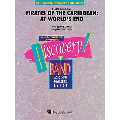 Hal Leonard Pirates of the Caribbean: At World's End Concert Band Level 1.5 Arranged by Johnnie Vinson