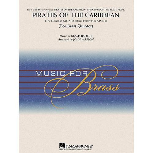 Hal Leonard Pirates of the Caribbean (Brass Quintet (opt. Percussion)) Concert Band Level 3-4 Arranged by John Wasson