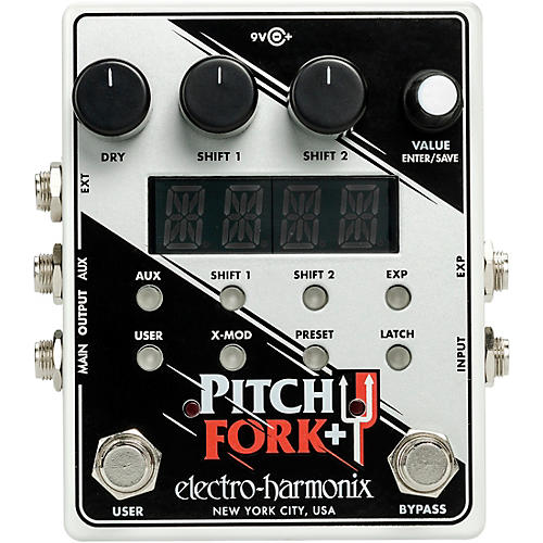 Electro-Harmonix Pitch Fork+ Polyphonic Pitch-Shifter Effects Pedal Condition 1 - Mint White