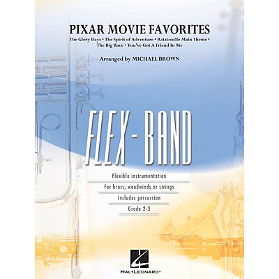 Hal Leonard Pixar Movie Favorites Concert Band Level 2-3 Arranged by Michael Brown