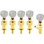 Grover Planetary Round Pearloid Button Tuning Pegs Gold