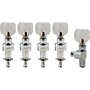 Grover Planetary Square Pearloid Button Tuning Pegs Chrome