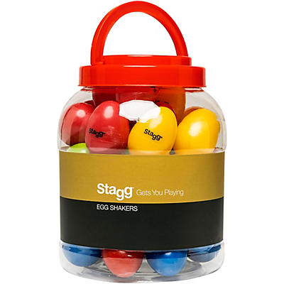 Stagg Plastic 40-Piece Multicolor Egg Shakers
