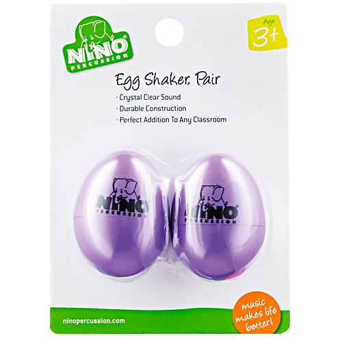 Nino Plastic Egg Shaker Pairs Aubergine