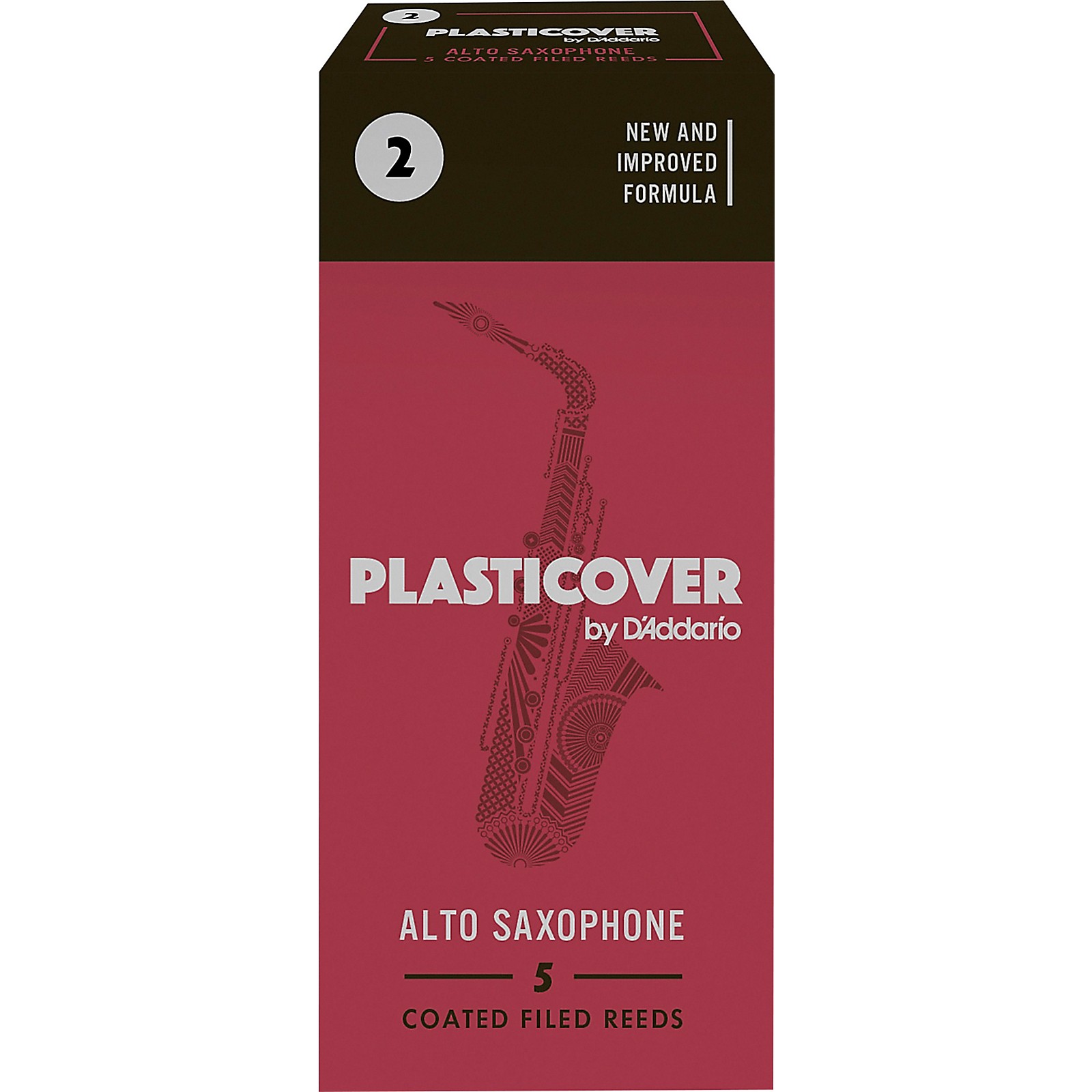 Rico Plasticover Alto Saxophone Reeds Strength 2 Box of 5 Musician's