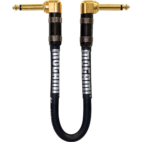 Mogami Platinum Guitar Patch Cable with Right Angle Connectors 11 in. Right Angle To Right Angle