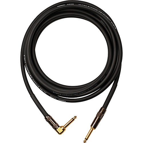 Mogami Platinum Instrument Cable With Right Angle to Straight End Connectors 12 ft. Right Angle to Straight