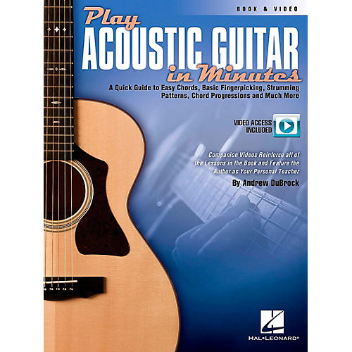 Hal Leonard Play Acoustic Guitar In Minutes Book/DVD