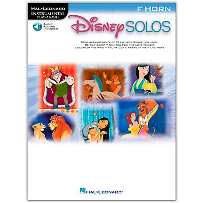 Hal Leonard Play-Along Disney Solos Book with Online Audio–French Horn